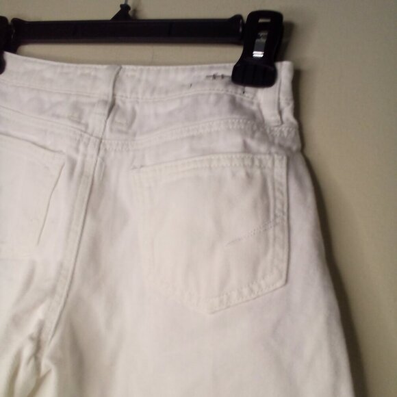 Habitual Kid Shorts Girls 12 High Rise Ritual Short Raw Hem Denim White - Picture 12 of 13